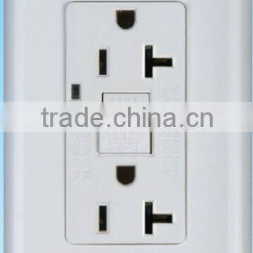GFCI Duplex Receptacle, 20A,125V AC,60Hz.