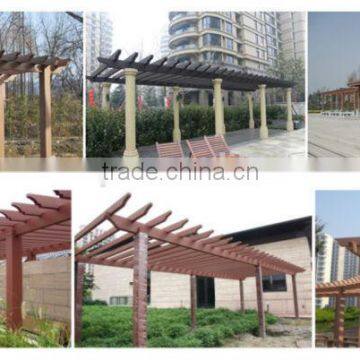 Timber WPC Wood Plastic Composite Pergola with SGS, FSC&CE certificate Privacy Garden