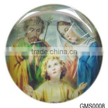 Family pattern fridge magnetic glass sticker new design for 2012