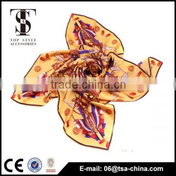 Wonderful design Popular 100 silk satin printed scarf