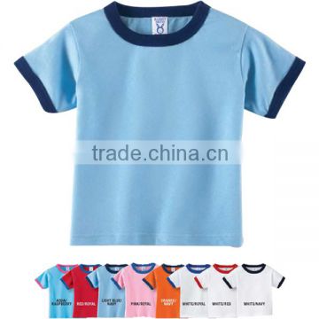 100% Cotton Child T-shirt Toddler Ringer T-shirt