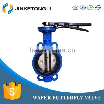 China supplier Free Sample full size Manual-Operated with Handle/Wormgear wafer type butterfly valve DN40