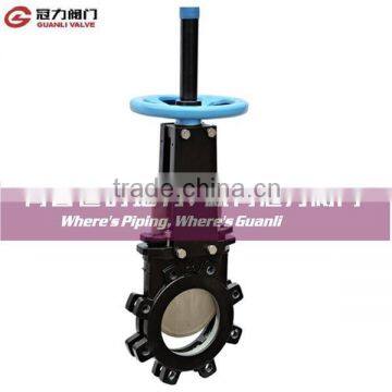 Ductile iron lug type knife gate valve