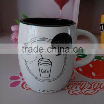 New Creative Promotional 400 ml Glazed Barrel Ceramic Coffee Mug With Different Logo photo-5