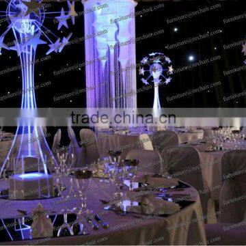 Acrylic led lights table centerpieces