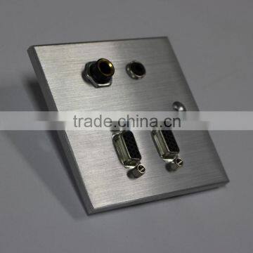 Smart Home OEM 86 Type Brushed Aluminum Fiber Panel photo-2