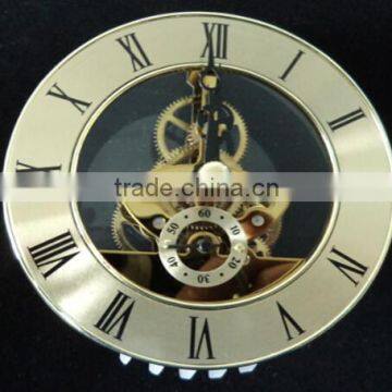 126mm quartz skeleton clock movement