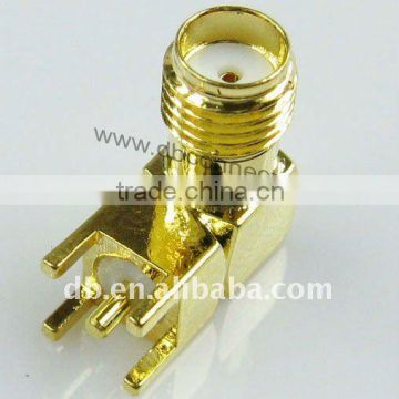 Male Right Angle SMB PCB RF SMA connnector