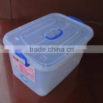 50L plastic storage container storage box with wheels