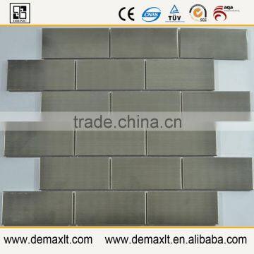 3D Metal Wall Tiles Gold Stainless Steel Mosaic Tiles Metal Mosaic