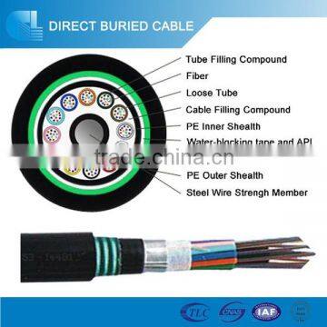 Hot Sale outdoor single mode 24 core fiber optic cable- GYTA53