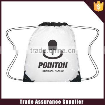 Custom Clear Plastic Drawstring Backpack Bag