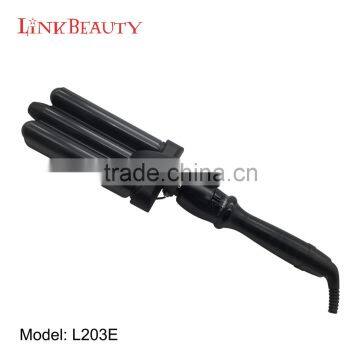 Professional Hairdressing Electric LED Ceramic Rotating Hair Curler Iron