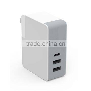 Anker New Type-c 3.0 3A+2.4A 3 Ports Wall Charger With EU/AU/US/UK Plug photo-5