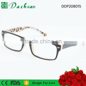 2016 new design CP injection imitate acetate optical frame with compter pattern inside