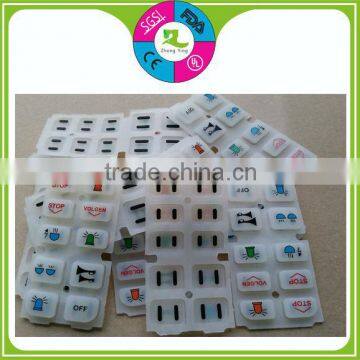 Custom waterproof electric keypad silicone keypad button rubber keypad