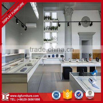 High end custom modern shoe showroom counter designs