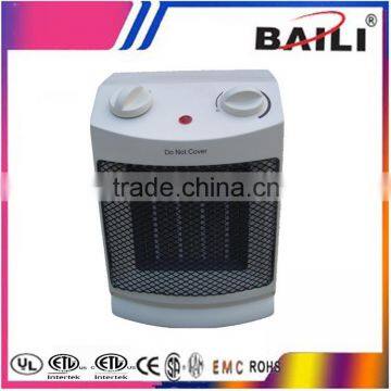 Ceramic electric mini fan heater with PTC ceramic heating element