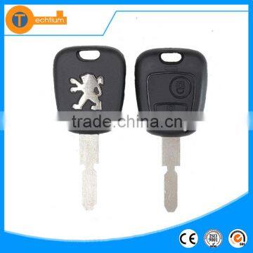 433Mhz electronic inside ID46 chip car remote control key with 406 blade and logo for Peugeot 406 remote key