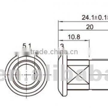Metal 12mm Key Lock Switch On/off,12mm Metal Security Key Switch Key Operated Switch photo-3