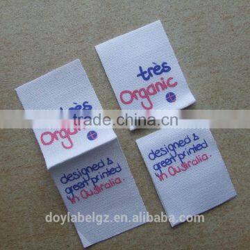 private cotton printed tag