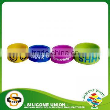 Round unisex silicone teether rings