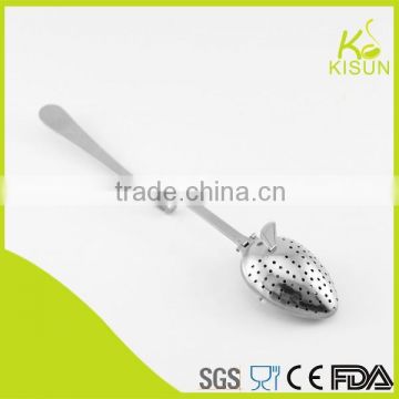 special stainless steel handle fruit shape tea infuser