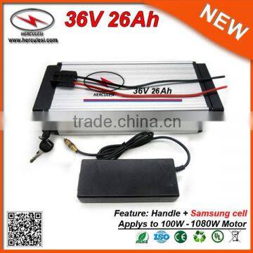 Porcellana Fabbricante Cellulare Samsung 36V 26Ah Batteria Al Litio Per Bici Elettrica 500W Con Alluminio Custodia Impermeabile photo-5