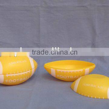 Colorful American Football Shaped Bowl