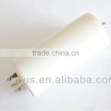 white plastic round case cbb60 model capacitor