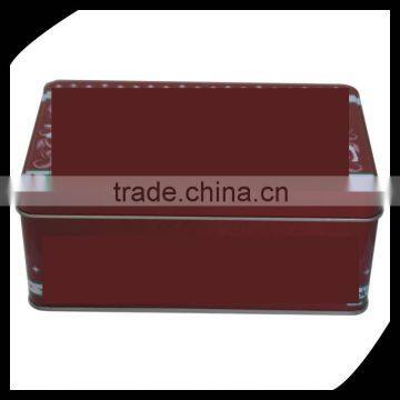 Colourful Metal Hot sale Fancy Tin Box/New style unique gift rectangular tin box/large tin box