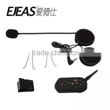 EJEAS E6 1200m 6 Riders 2 Riders Full Duplex Talking Bluetooth Walkie Talkie Motorcycle Helmet With VOX photo-4