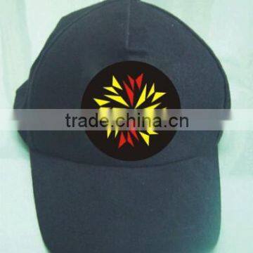 EL panel for baseball cap