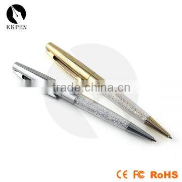 China Hot Selling Folding Gift Crystal Metal Ball Pen photo-4