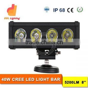 Single row top quality 40W led offroad light bar 6500K high brightness led bar light