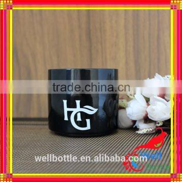Fashion Design Cosmetic Black Glass Bottle and Face Cream Glass Jar for Cosmetic Packaging