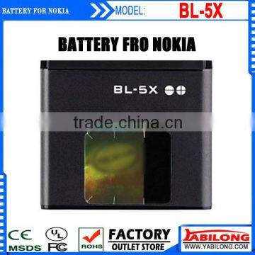 China Factory Supply BL-5X Full Capacity 700mAh Cellphone Battery for Nokia 7390/5610XM/5700/5710XM/6110N/6500S Mobile Battery