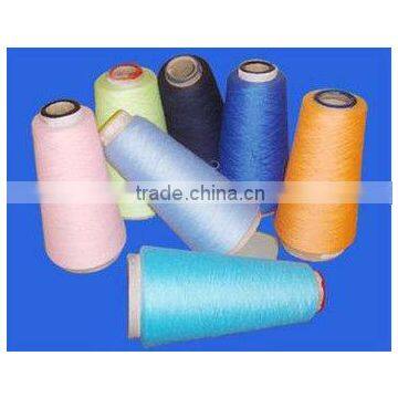 100% polyester spun yarn, 50S ,color yarn, plastic cone knitting yarn