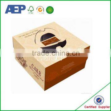 Small quantity decorative paper High quality cheese cake box