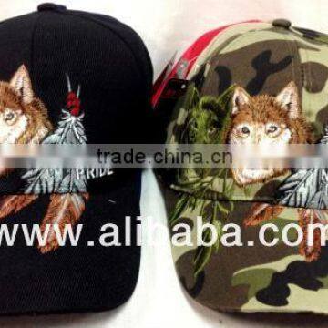 Wholesale Baseball Hats Caps Adjustable Camo Hats FOX with Feaher