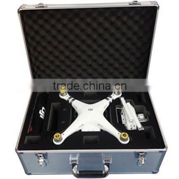 DJI Phantom 3 Professional & Advanced Silver Aluminum Case for Rc Propguard Transmitter Ar Drone Quadcopter FPV