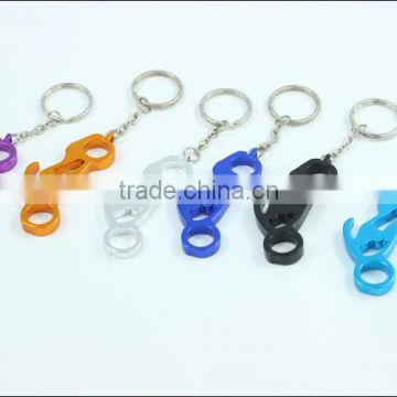 New 1 PCS key chain aluminum ring beer bottle and can opener with bottle opener