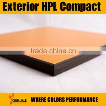 wuya 10mm anti-uv hpl exterior siding panel/ wood color hpl cladding