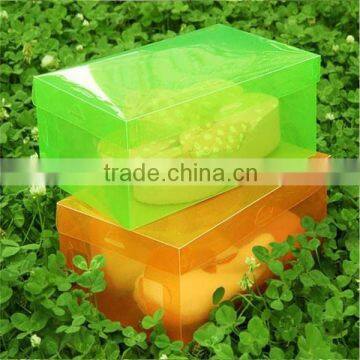 clear acetate plastic foldable PP shoes box