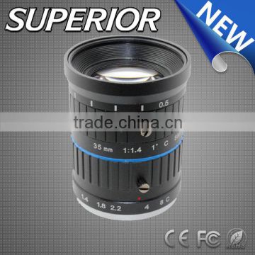 China factory 8MP F1.4 Manual Focus 1 inch C mount fujian cctv 35mm lens