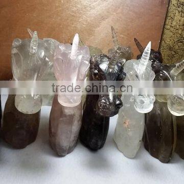 Wholesale Polished Crystal Gift Items Unicorn ,Carving Stone for Crafts photo-3