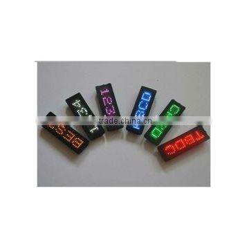 2015hot sale new innovative mini programmable usb rechargeable led scrolling badge