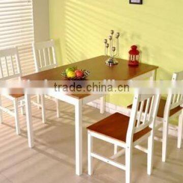 simple new design solid wood dining table and solid wood chair