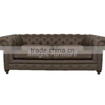 Fabric chesterfield sofa