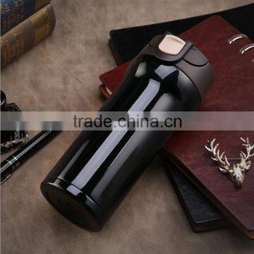 2016 hot selling portable wide mouth 12oz double wall stainless steel mug insulated vacuum travel mug sport warter bottle